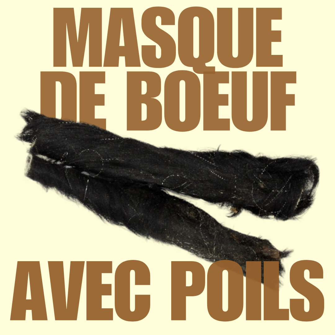 Masque de boeuf avec poils â150G