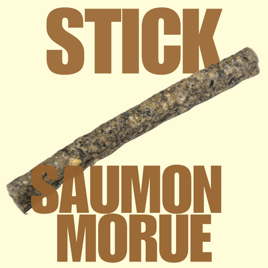 Stick peau de saumon & morue