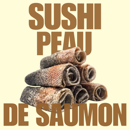 Sushi de peau de saumon