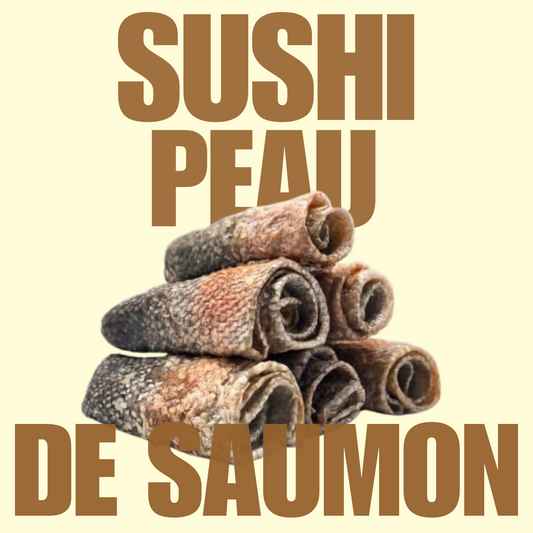 Sushi de peau de saumon